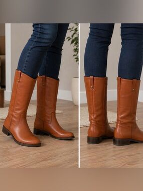 INC International Concepts Tan Over the Knee Boots wide-calf (K34)